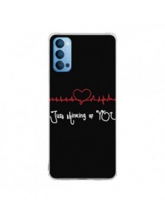 Coque Oppo Reno4 Pro 5G Just Thinking of You Coeur Love...