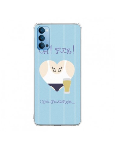 Coque Oppo Reno4 Pro 5G Homme Man Fuck Love Coeur Amour - Julien Martinez