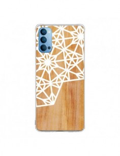 Coque Oppo Reno4 Pro 5G Frozen Stars Etoile Bois Azteque...