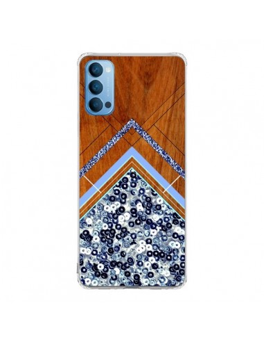 Coque Oppo Reno4 Pro 5G Sequin Geometry Bois Azteque Aztec Tribal - Jenny Mhairi