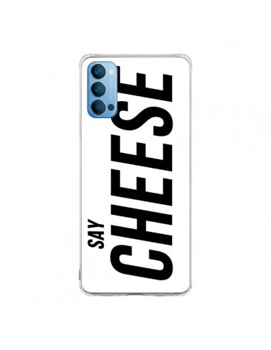 Coque Oppo Reno4 Pro 5G Say Cheese Smile Blanc - Jonathan Perez