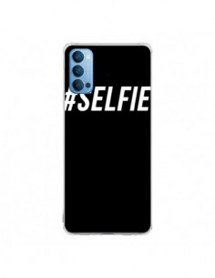 Coque Oppo Reno4 Pro 5G Hashtag Selfie Blanc Vertical -...