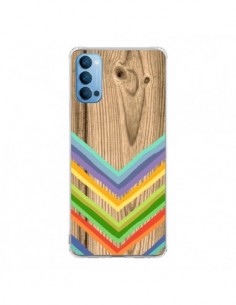 Coque Oppo Reno4 Pro 5G Tribal Azteque Bois Wood -...