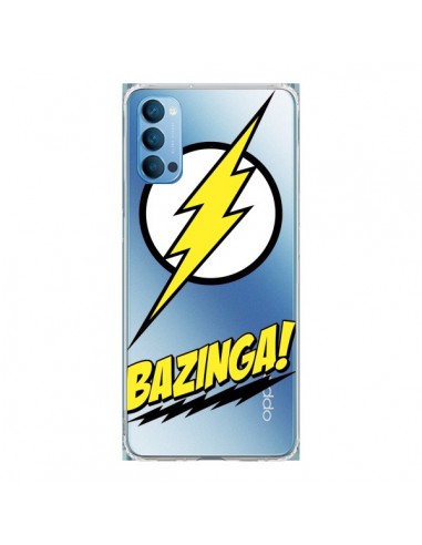 Coque Oppo Reno4 Pro 5G Bazinga Sheldon The Big Bang Thoery Transparente - Jonathan Perez