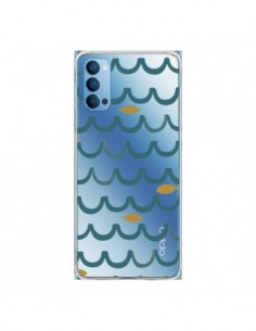 Coque Oppo Reno4 Pro 5G Poisson Fish Water Transparente -...