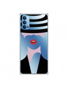 Coque Oppo Reno4 Pro 5G Femme Chapeau Hat Lady...