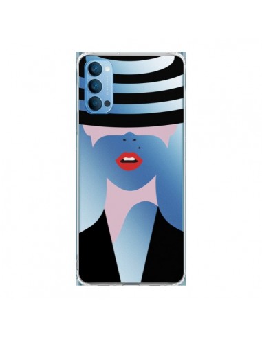 Coque Oppo Reno4 Pro 5G Femme Chapeau Hat Lady Transparente - Dricia Do