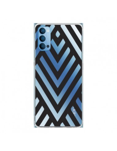 Coque Oppo Reno4 Pro 5G Geometric Azteque Noir Transparente - Dricia Do