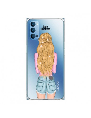 Coque Oppo Reno4 Pro 5G Blonde Don't Care Transparente - kateillustrate