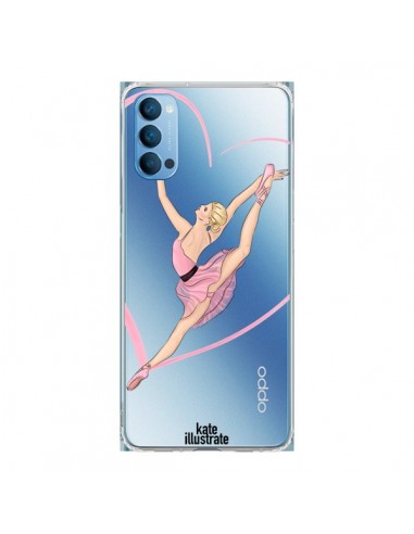 Coque Oppo Reno4 Pro 5G Ballerina Jump In The Air Ballerine Danseuse Transparente - kateillustrate