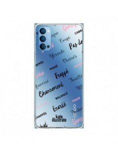 Coque Oppo Reno4 Pro 5G Ballerina Ballerine Mots...