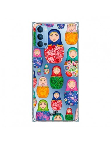 Coque Oppo Reno4 Pro 5G Matryoshka Dolls Poupées Russes Transparente - kateillustrate