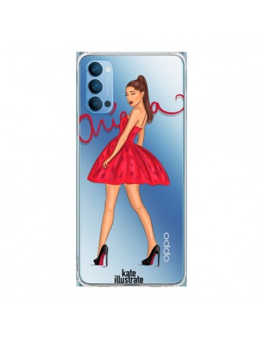 Coque Oppo Reno4 Pro 5G Ariana Grande Chanteuse Singer Transparente - kateillustrate