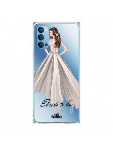 Coque Oppo Reno4 Pro 5G Bride To Be Mariée Mariage Transparente - kateillustrate