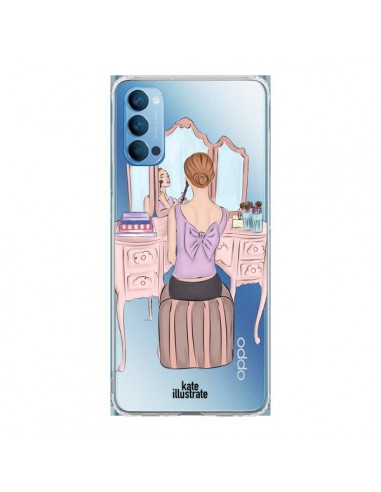 Coque Oppo Reno4 Pro 5G Vanity Coiffeuse Make Up Transparente - kateillustrate