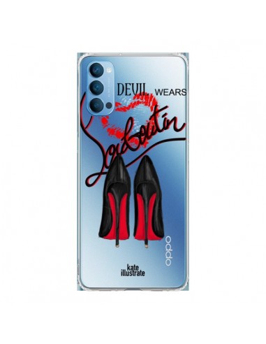 Coque Oppo Reno4 Pro 5G The Devil Wears Shoes Demon Chaussures Transparente - kateillustrate