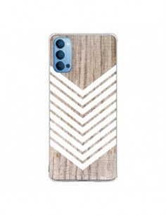 Coque Oppo Reno4 Pro 5G Tribal Aztèque Bois Wood Flèche...