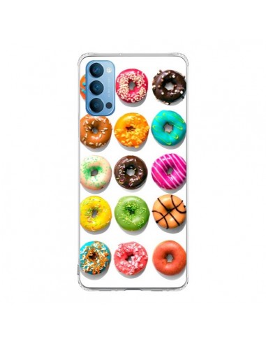 Coque Oppo Reno4 Pro 5G Donuts Multicolore Chocolat Vanille - Laetitia