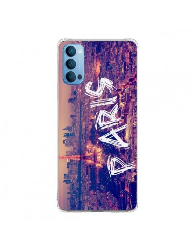 Coque Oppo Reno4 Pro 5G Paris Tour Eiffel Tower Nuit - Laetitia