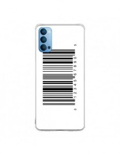 Coque Oppo Reno4 Pro 5G Code Barres Noir - Laetitia