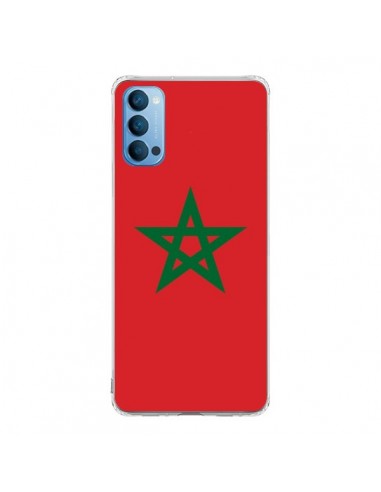 Coque Oppo Reno4 Pro 5G Drapeau Maroc Marocain - Laetitia