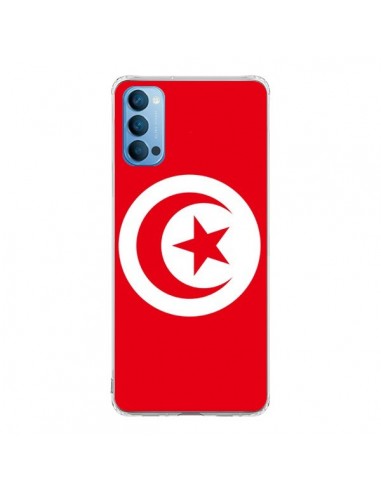 Coque Oppo Reno4 Pro 5G Drapeau Tunisie Tunisien - Laetitia