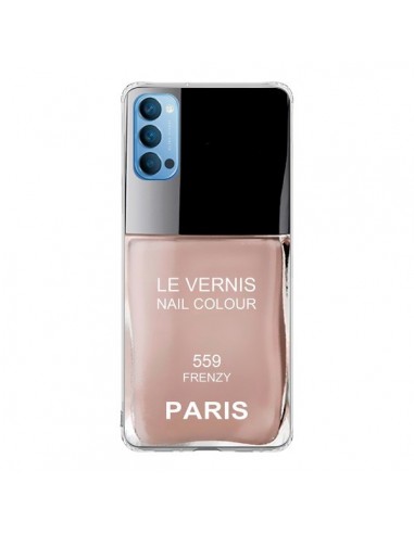 Coque Oppo Reno4 Pro 5G Vernis Paris Frenzy Beige - Laetitia