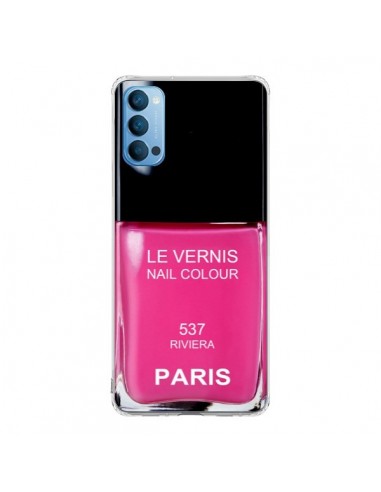 Coque Oppo Reno4 Pro 5G Vernis Paris Riviera Rose - Laetitia