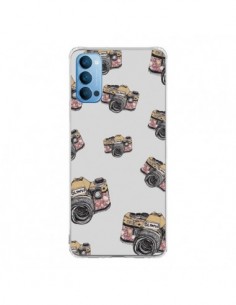 Coque Oppo Reno4 Pro 5G Appareil photo vintage Rose -...