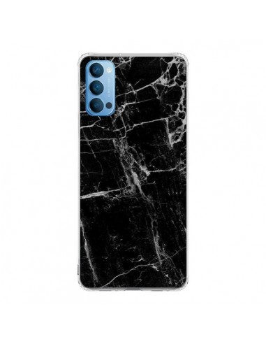 Coque Oppo Reno4 Pro 5G Marbre Marble Noir Black - Laetitia