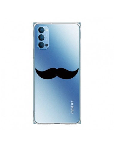 Coque Oppo Reno4 Pro 5G Moustache Movember Transparente - Laetitia