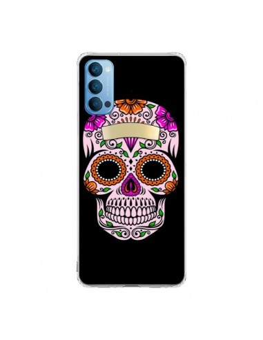 Coque Oppo Reno4 Pro 5G Tête de Mort Mexicaine Multicolore - Laetitia