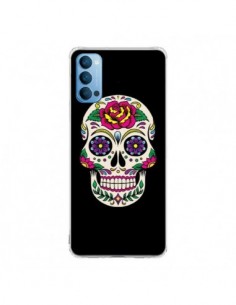 Coque Oppo Reno4 Pro 5G Tête de Mort Mexicaine...