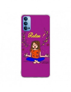 Coque Oppo Reno4 Pro 5G Fille Relax Zen Yoga -...