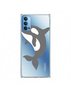 Coque Oppo Reno4 Pro 5G Orque Orca Ocean Transparente -...