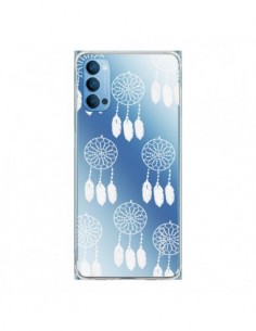 Coque Oppo Reno4 Pro 5G Attrape Rêves Blanc Dreamcatcher...