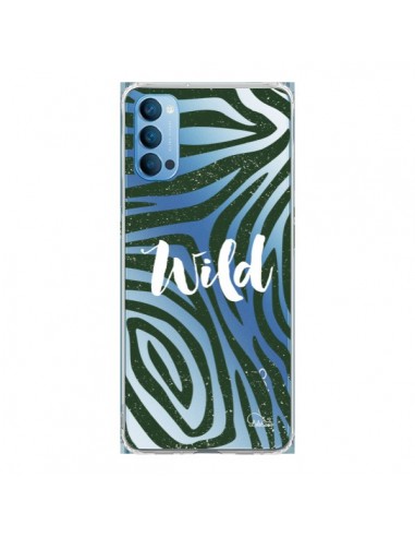 Coque Oppo Reno4 Pro 5G Wild Zebre Jungle Transparente - Lolo Santo