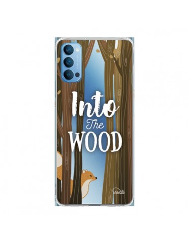 Coque Oppo Reno4 Pro 5G Into The Wild Renard Bois Transparente - Lolo Santo