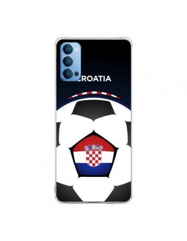 Coque Oppo Reno4 Pro 5G Croatie Ballon Football - Madotta