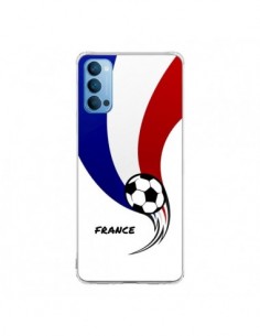 Coque Oppo Reno4 Pro 5G Equipe France Ballon Football -...