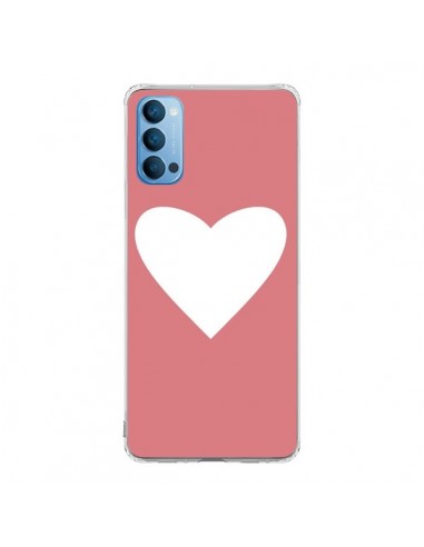 Coque Oppo Reno4 Pro 5G Coeur Corail - Mary Nesrala