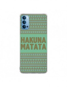 Coque Oppo Reno4 Pro 5G Hakuna Matata Roi Lion - Mary...
