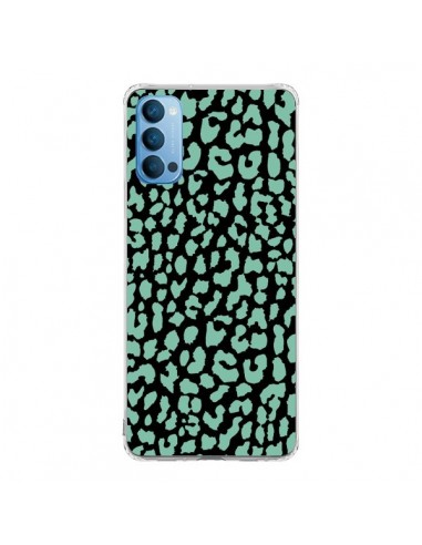 Coque Oppo Reno4 Pro 5G Leopard Mint Vert - Mary Nesrala