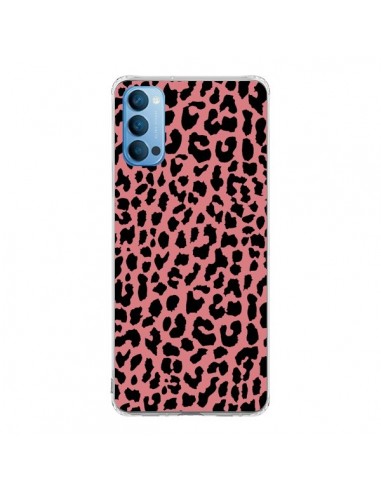 Coque Oppo Reno4 Pro 5G Leopard Corail Neon - Mary Nesrala