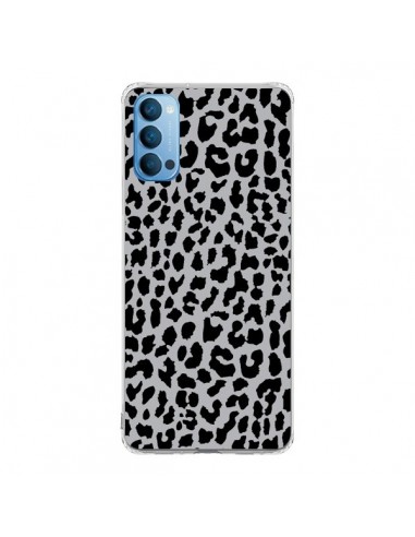 Coque Oppo Reno4 Pro 5G Leopard Gris Neon - Mary Nesrala