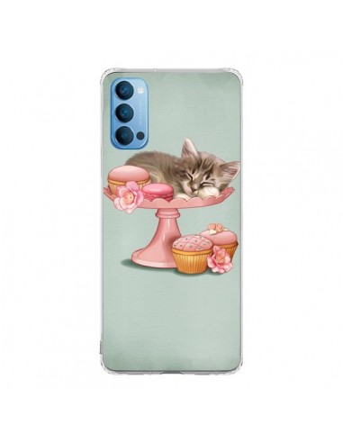 Coque Oppo Reno4 Pro 5G Chaton Chat Kitten Cookies Cupcake - Maryline Cazenave