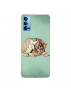 Coque Oppo Reno4 Pro 5G Chaton Chat Kitten Boite Bonbon...