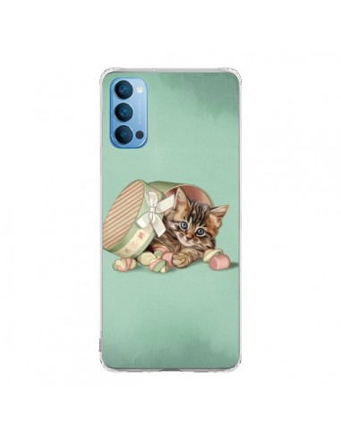 Coque Oppo Reno4 Pro 5G Chaton Chat Kitten Boite Bonbon Candy - Maryline Cazenave