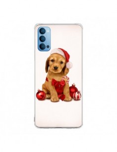 Coque Oppo Reno4 Pro 5G Chien Dog Pere Noel Christmas...