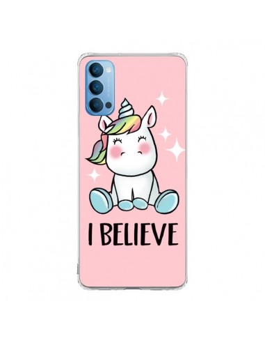 Coque Oppo Reno4 Pro 5G Licorne I Believe - Maryline Cazenave